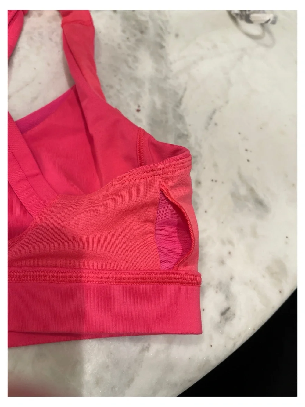 lululemon athletica Hot Pink Strappy Medium-Impact Sports Bra